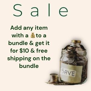 💰Add an item with💰to a bundle to get the item for $10 & free shipping